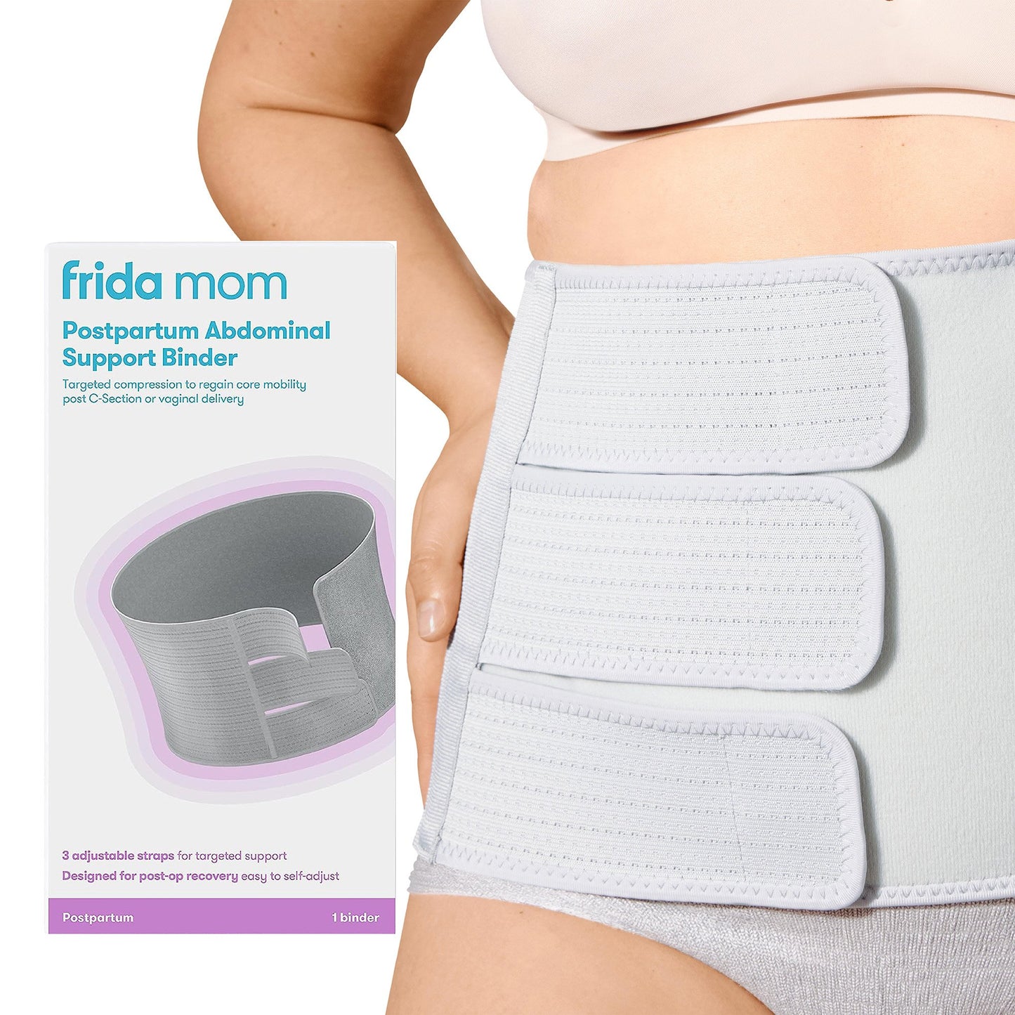 Abdominal Binder Fridababy® Small / Medium Adjustable Straps 29 to 46 Inch Waist Circumference Adult