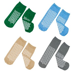 Slipper Socks Dynarex Unisex Adult 2X-Large Double Tread Single Patient Use Gray