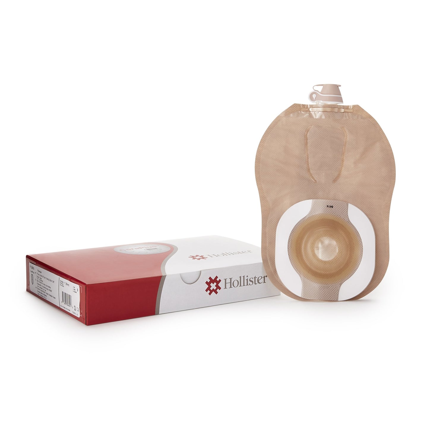 Urostomy Pouch CeraPlus™ One-Piece System 9 Inch Length Soft Convex, Pre-Cut 1 Inch Stoma Drainable