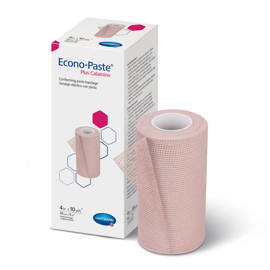 Unna Boot Econo-Paste® Plus Calamine Zinc Oxide / Calamine 4 Inch X 10 Yard