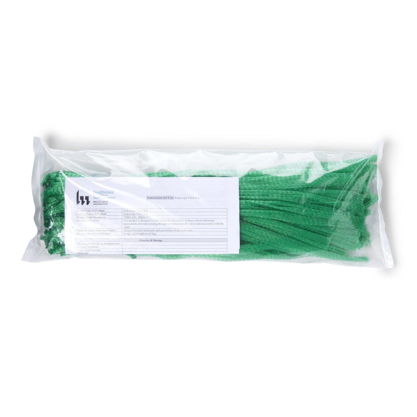 Valve Bag Valvesafe™ Plastic Mesh, Green