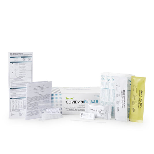 Respiratory Test Kit Status COVID-19 / Flu A and B 25 Tests