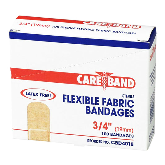 Adhesive Strip Careband™ Fabric Tan 3/4 X 3 Inch Sterile