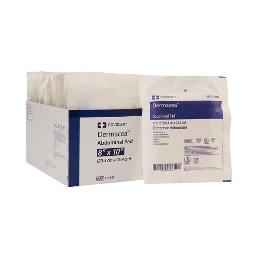 Abdominal Pad Dermacea™ 8 X 10 Inch Sterile 1 per Pack