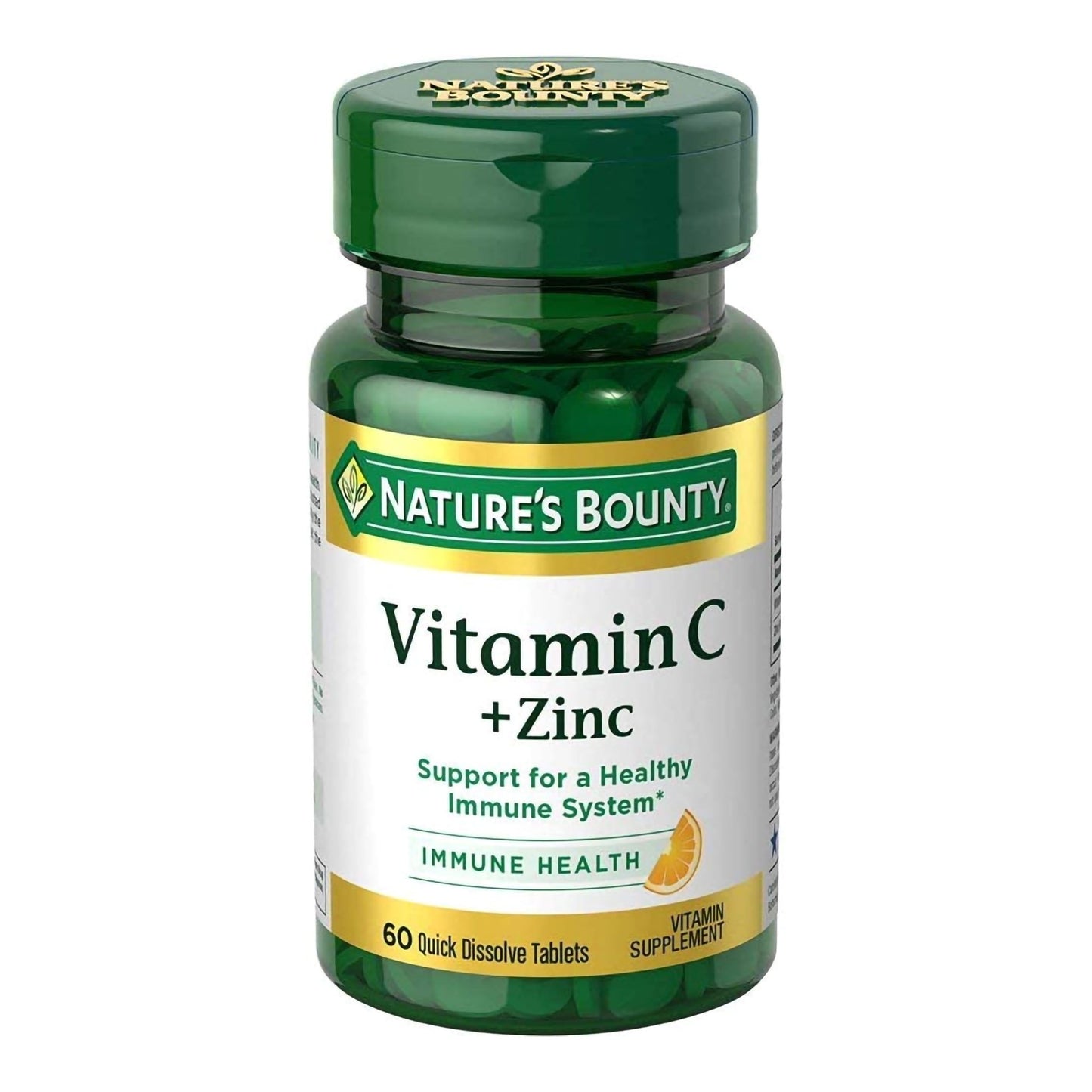 Vitamin C Supplement + Zinc Nature's Bounty® Tablet 60 per Bottle