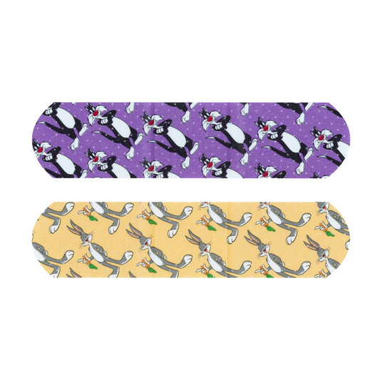 Adhesive Strip Looney Tunes™ Stat Strip® Plastic Kid Design (Bugs Bunny /Sylvester) 3/4 X 3 Inch Sterile