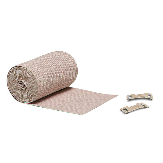 Elastic Bandage Contex® LF 3 Inch X 5 Yard Clip Detached Closure Tan NonSterile Standard Compression