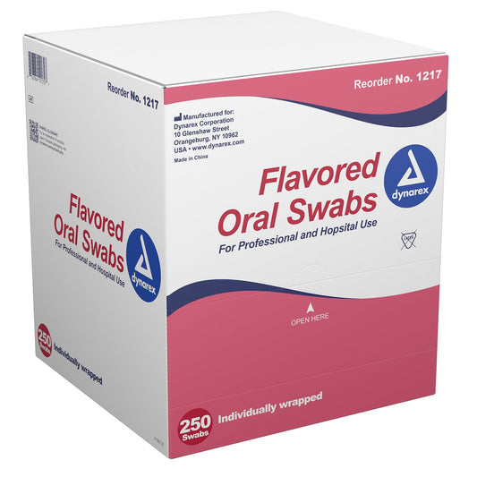 Oral Swab Dynarex® Dentifrice Foam Tip 1 per Pack