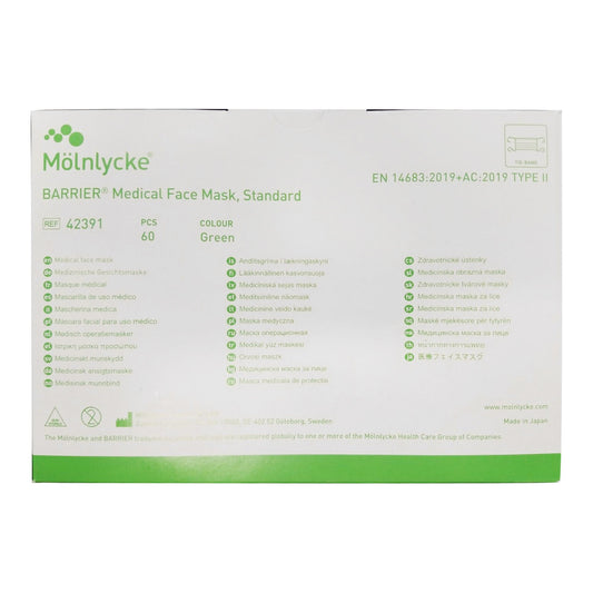 Surgical Mask Barrier® Standard Not Rated Tie Closure One Size Fits Most