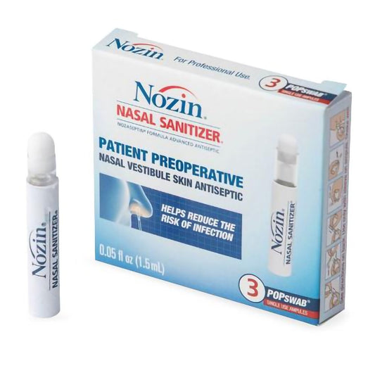 Antiseptic Ethyl Alcohol NOZIN® Nasal Sanitizer® POPswab® Patient Preoperative Nasal Swab 1.5 mL Ampule