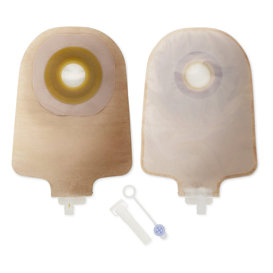 Urostomy Pouch Premier™ One-Piece System 9 Inch Length Flat, Pre-Cut 1-1/2 Inch Stoma Drainable