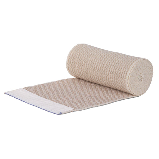 Compression Bandage EZe-Band® Basic 4 Inch X 5 Yard Hook and Loop Closure Tan Sterile Standard Compression