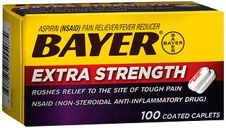 Pain Relief Bayer® 500 mg Strength Aspirin Capsule 100 per Box