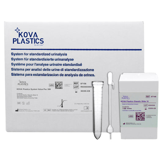 Urinalysis Consumables Kit KOVA Plastics System Pac 500 Urinalysis System 500 Tests Non-Regulated