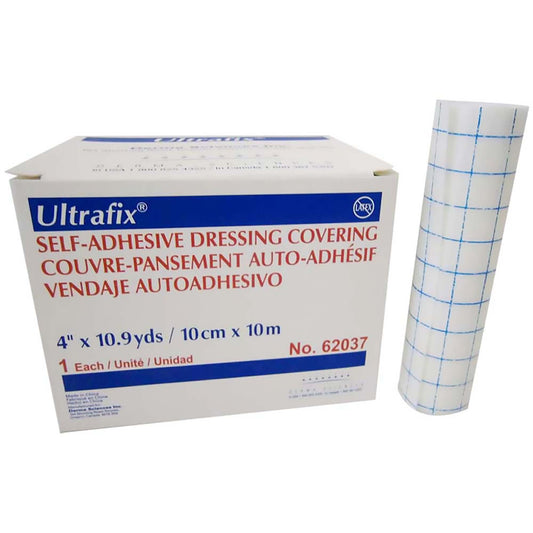 Dressing Retention Tape with Liner Ultrafix® White 4 Inch X 11 Yard Nonwoven NonSterile