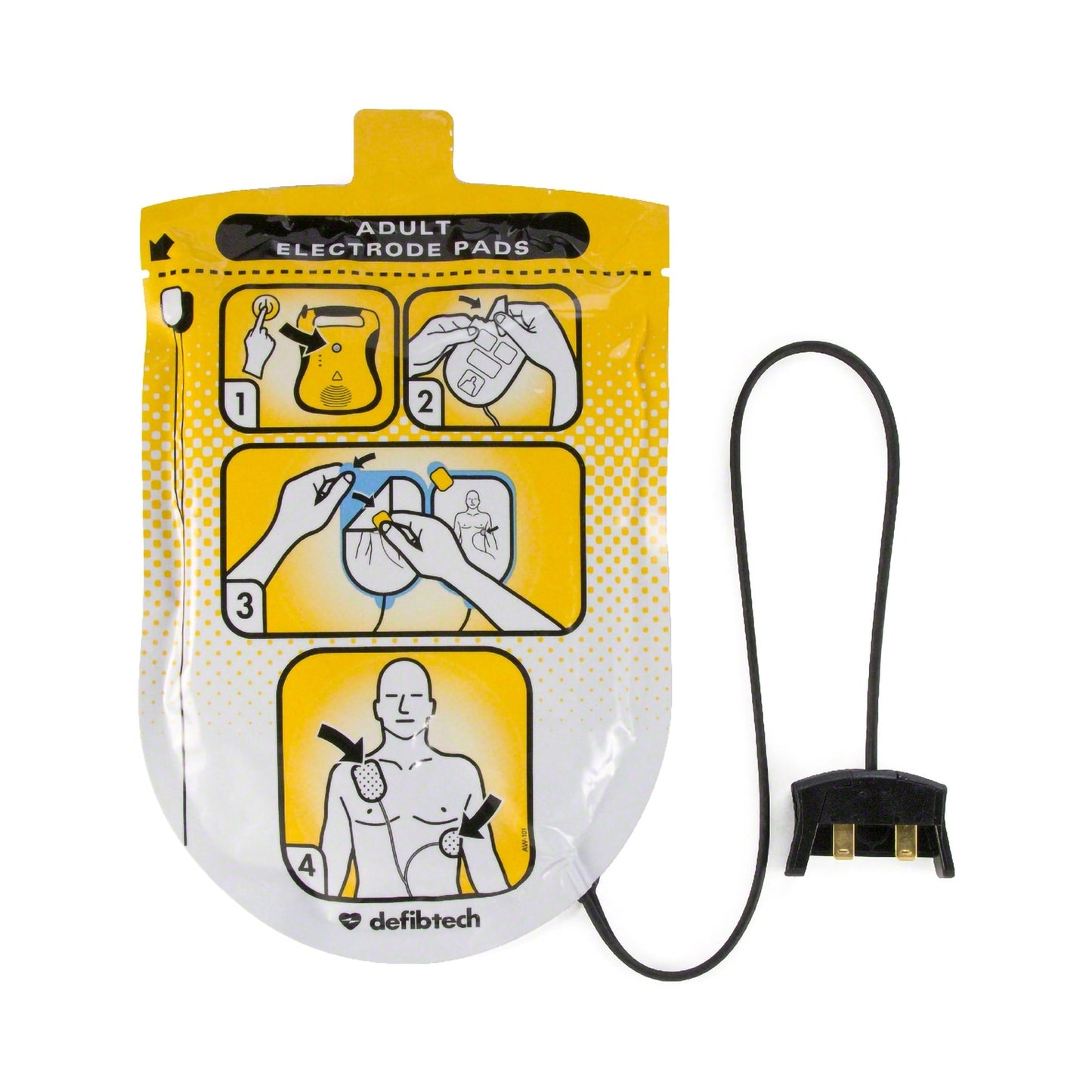 AED Defibrillator Pad Defibtech Lifeline™ Adult