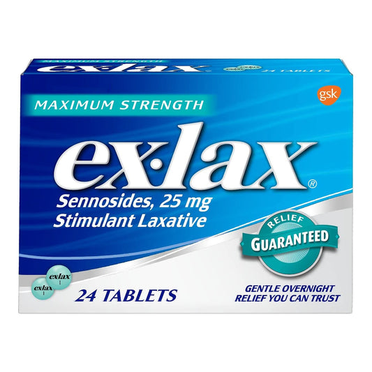 Laxative Ex-lax® Tablet 24 per Box 25 mg Strength Sennosides