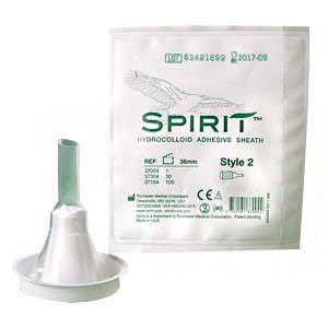 Male External Catheter Spirit™3 Self-Adhesive Hydrocolloid Silicone Intermediate