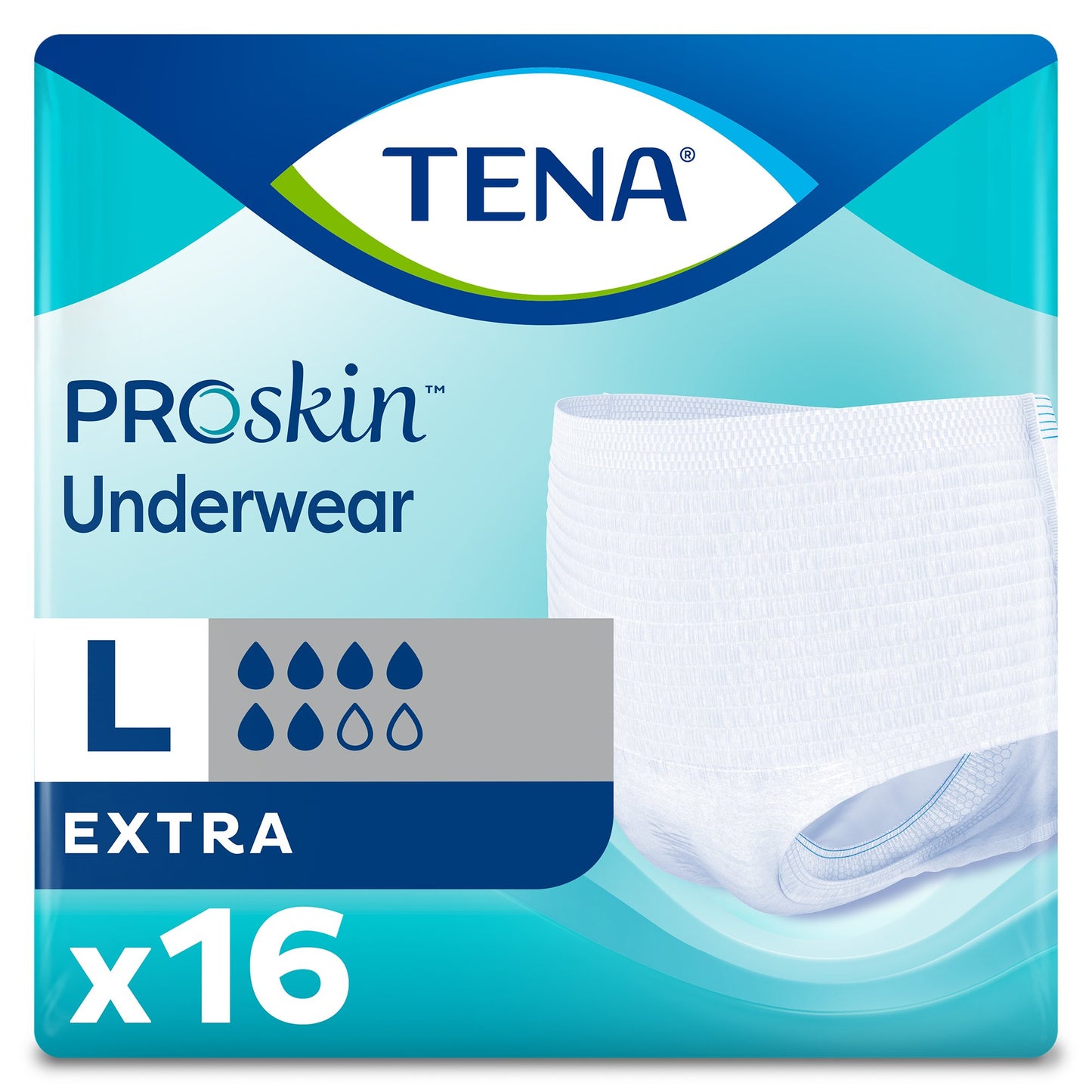 Unisex Adult Absorbent Underwear TENA® ProSkin™ Extra Pull On with Tear Away Seams Large Disposable Moderate Absorbency
