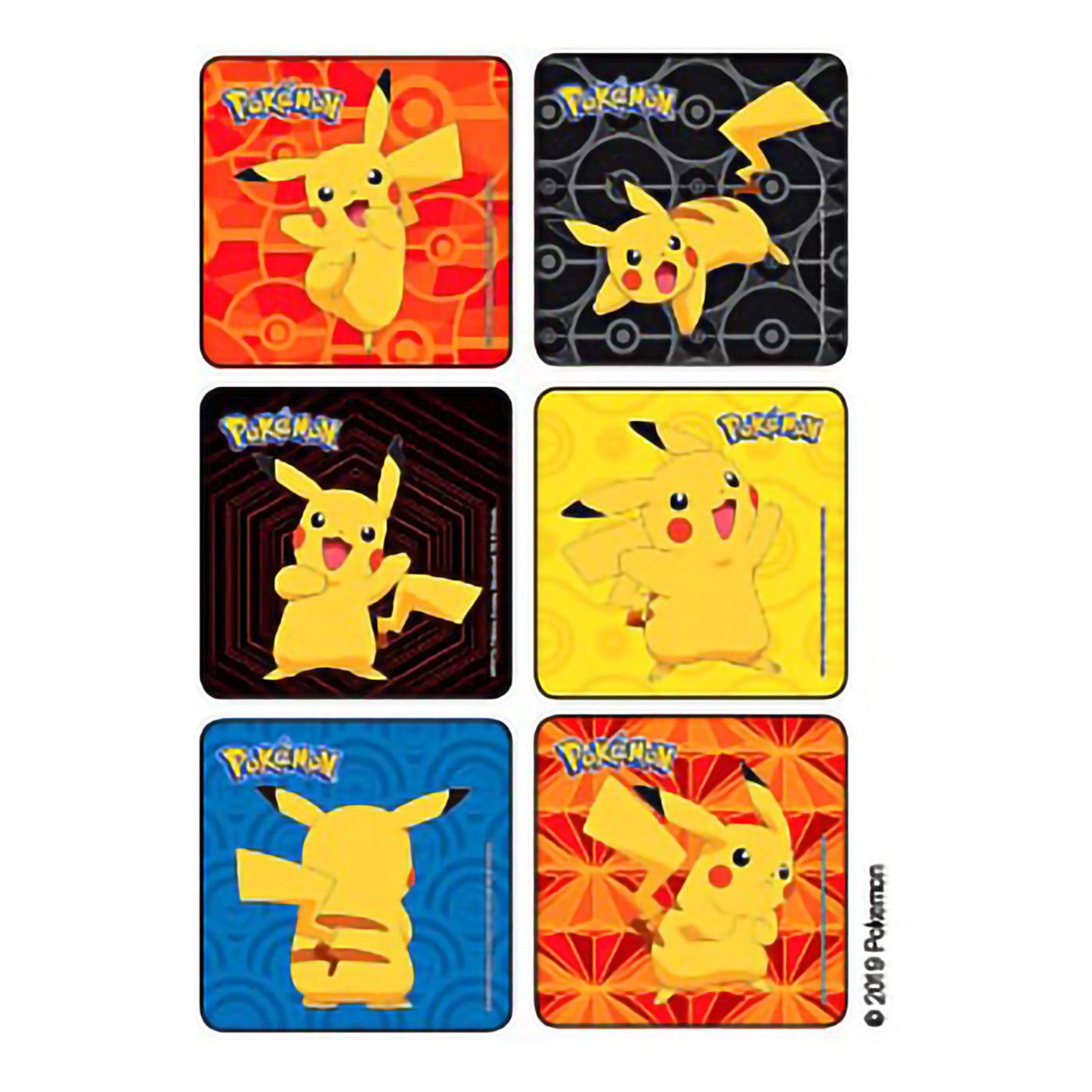 Kids Love Stickers® 72 per Roll Pokemon Pikachu Sticker 2-1/2 Inch