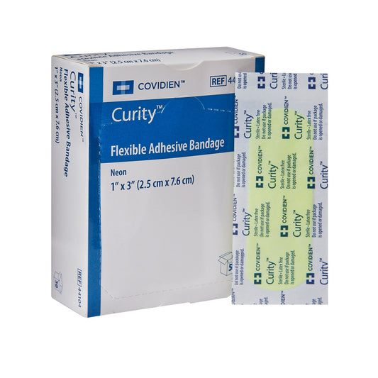 Adhesive Strip Curity™ Fabric Neon 1 X 3 Inch Sterile