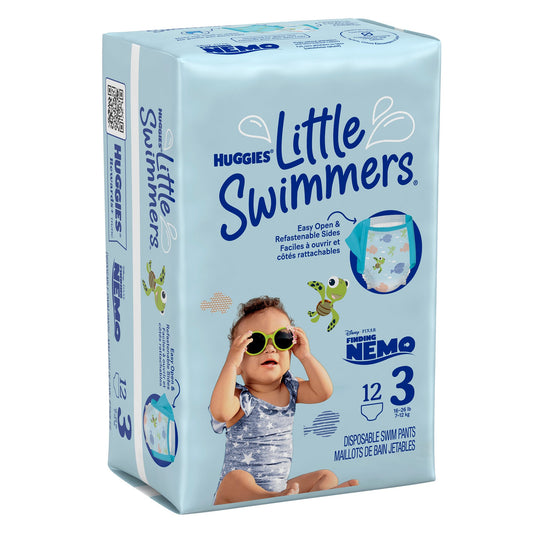 Unisex Baby Swim Diaper Huggies® Little Swimmers® Size 3 Disposable Heavy Absorbency