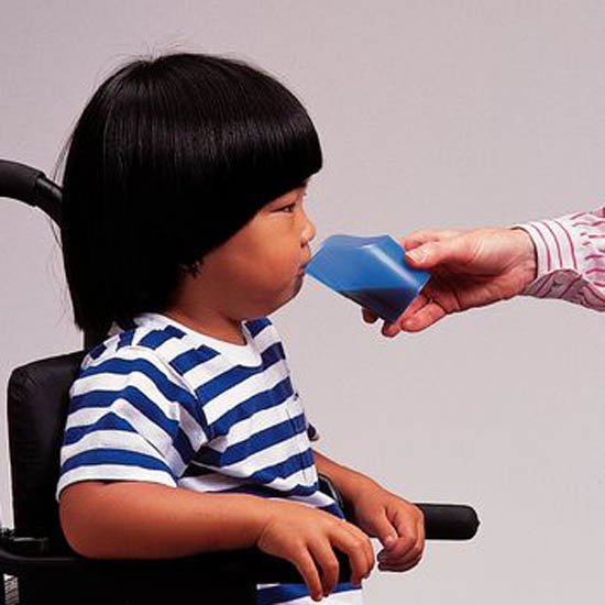 ADL Dysphagia Cup Flexi-Cut™ Nosey Cup 2 oz. Blue Plastic Reusable