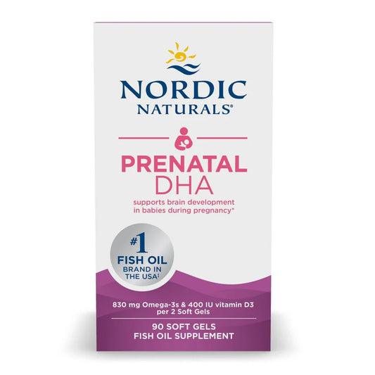 Dietary Supplement Nordic Naturals® Prenatal DHA Vitamin D3 10 mcg Strength Softgel 90 per Bottle