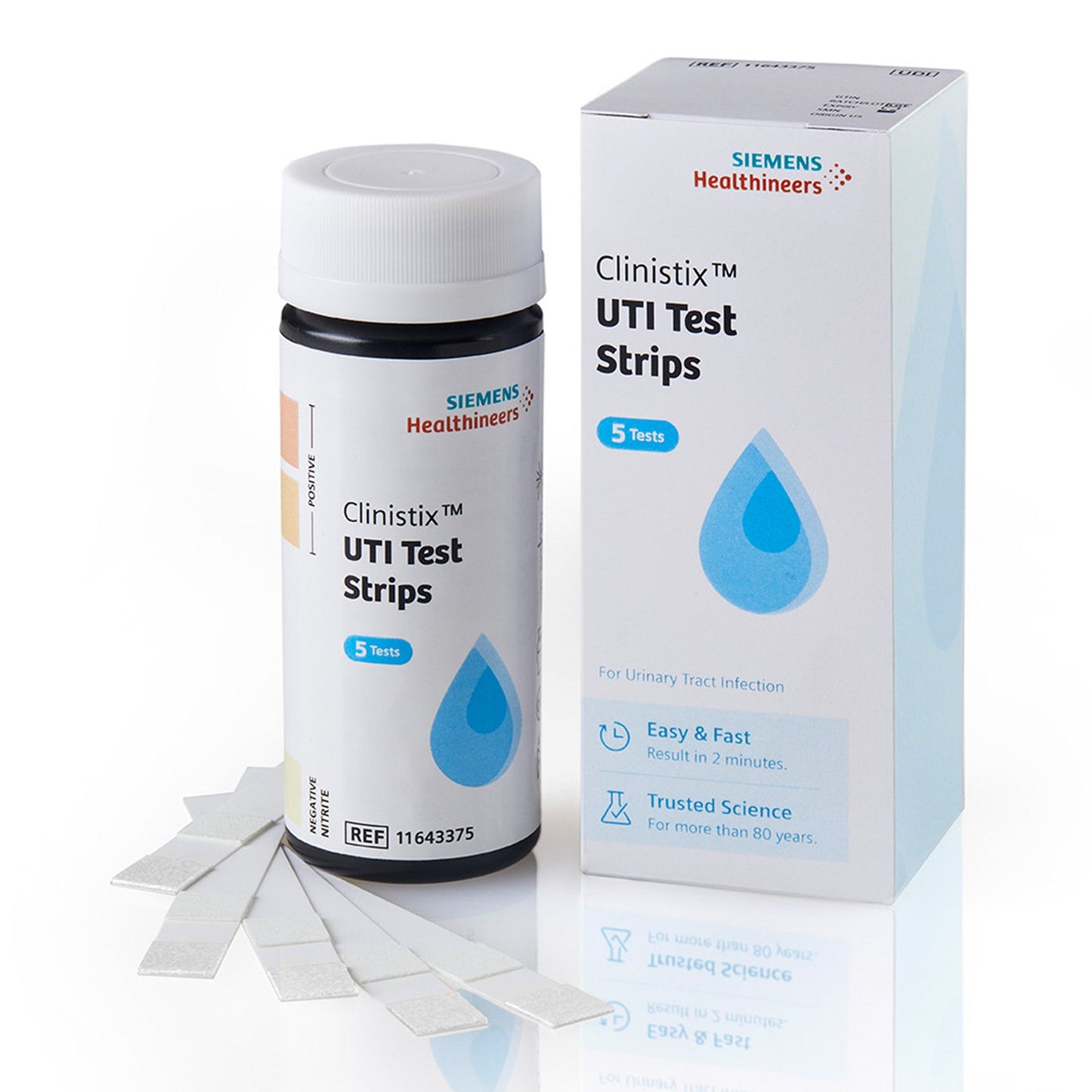 Urinalysis Test Kit Clinistix™ Urinary Tract Infection Detection 5 Tests per Kit CLIA Waived