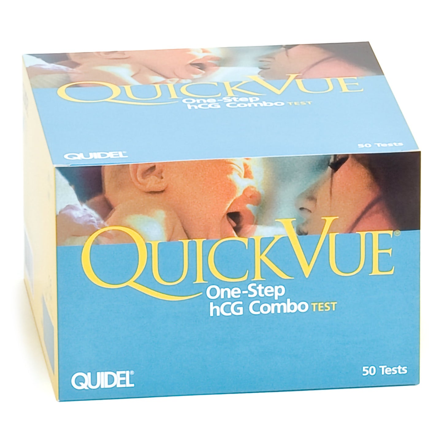 Reproductive Health Test Kit QuickVue® One-Step hCG Combo hCG Pregnancy Test 50 Tests CLIA Waived Sample Dependent