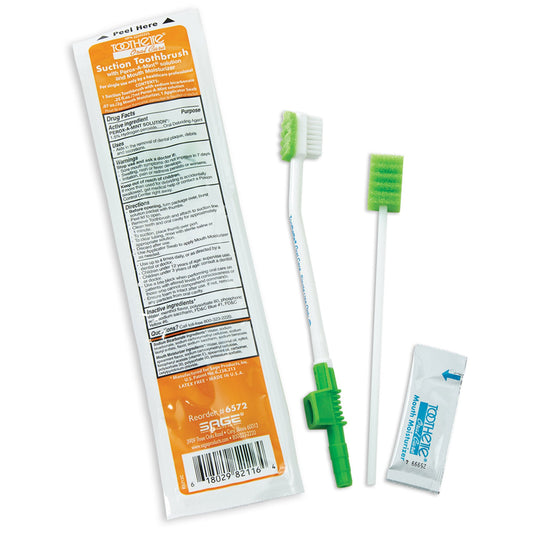 Suction Toothbrush Kit Toothette® NonSterile