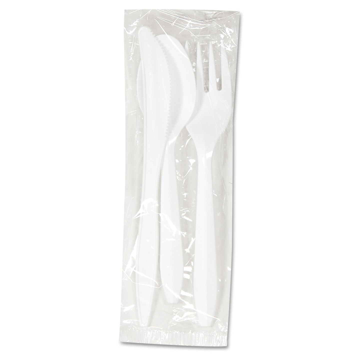 Utensil Set Boardwalk® Medium Weight White Plastic