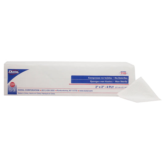 Nonwoven Sponge Clinisorb 2 X 2 Inch 4-Ply NonSterile 200 per Pack