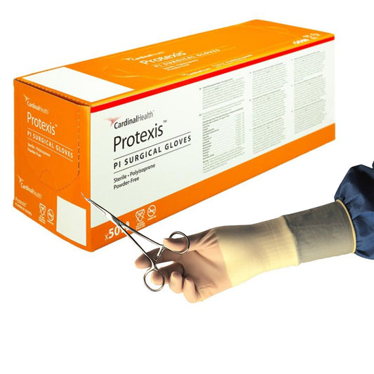 Surgical Glove Protexis™ PI Size 8 Sterile Polyisoprene Standard Cuff Length Smooth Ivory Chemo Tested