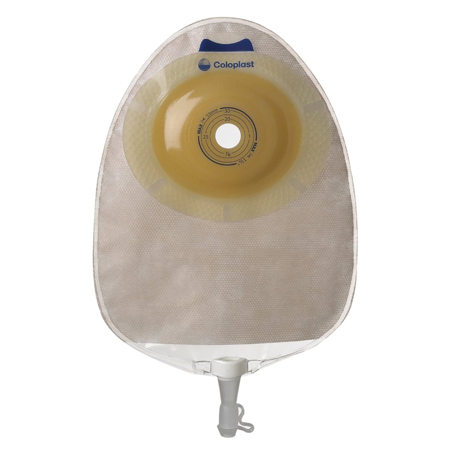 Urostomy Pouch SenSura® One-Piece System 10-3/8 Inch Length, Maxi Convex Light, Pre-Cut 1 Inch Stoma Drainable