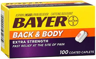 Pain Relief Bayer® 500 mg - 32.5 mg Strength Aspirin / Caffeine Caplet 100 per Box