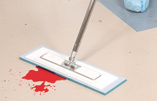 Wet Mop Pad Contec® Premira® High Sorbency White Microfiber Disposable