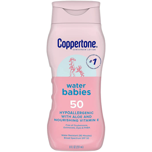 Sunscreen Coppertone® Water Babies SPF 50 Lotion 8 oz. Bottle