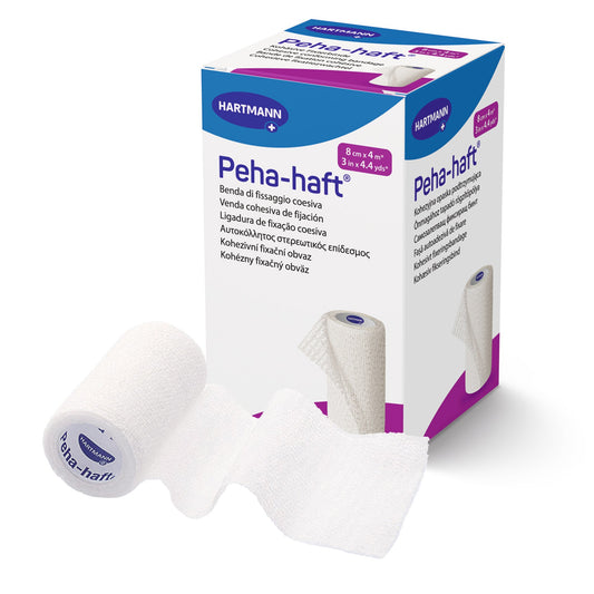 Absorbent Cohesive Bandage Peha-haft® 3 Inch X 4-1/2 Yard Self-Adherent Closure White NonSterile Standard Compression