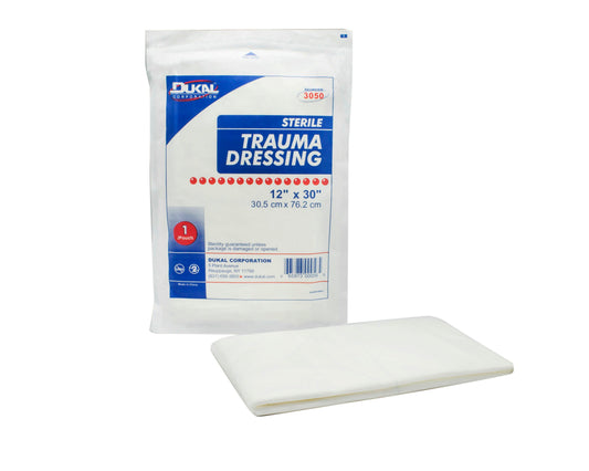Trauma Dressing Dukal™ 12 X 30 Inch Sterile 1 per Pack