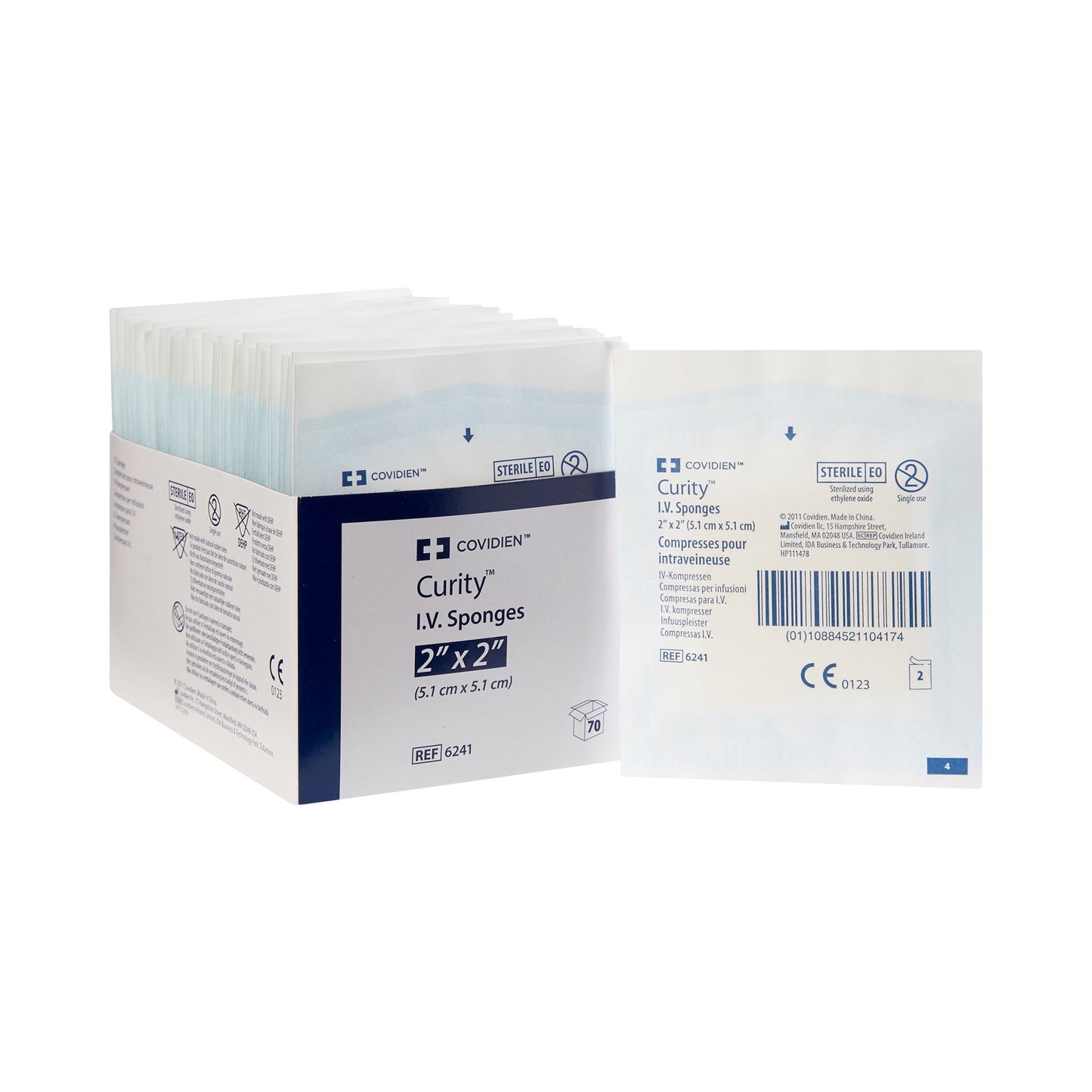 I.V. Sponge Curity™ 2 X 2 Inch 6-Ply Sterile 2 per Pack