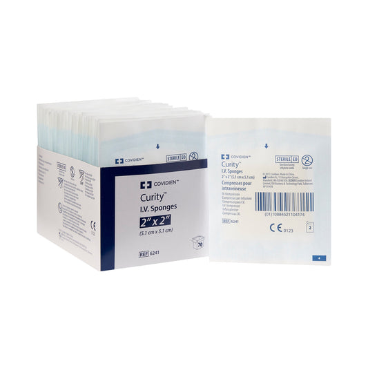 I.V. Sponge Curity™ 2 X 2 Inch 6-Ply Sterile 2 per Pack