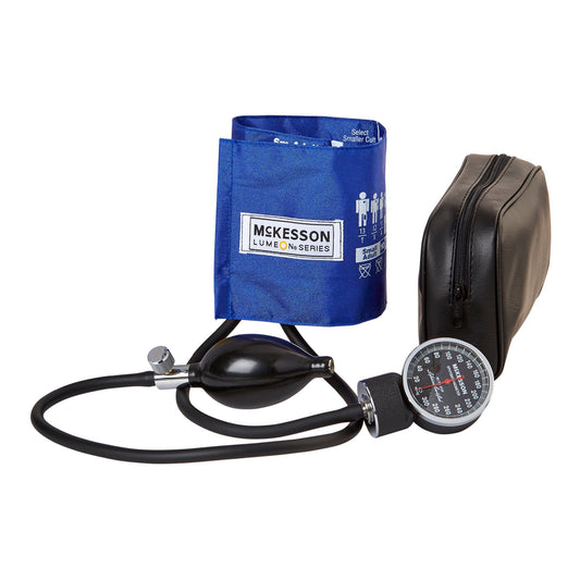 Aneroid Sphygmomanometer Unit McKesson LUMEON™ Small Adult Cuff Nylon Cuff 19 - 27 cm Pocket Aneroid