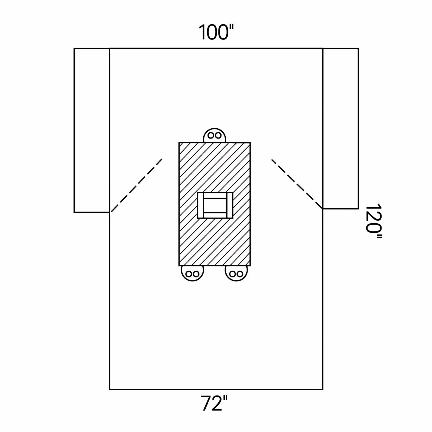 Abdominal Drape Transverse Laparotomy Drape 100 W X 72 W X 120 L Inch Sterile
