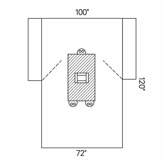 Abdominal Drape Transverse Laparotomy Drape 100 W X 72 W X 120 L Inch Sterile