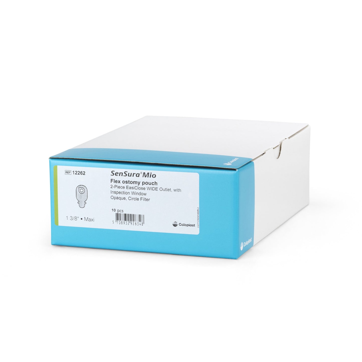 Ostomy Pouch SenSura® Mio Flex EasiClose™ Two-Piece System Maxi Length Drainable