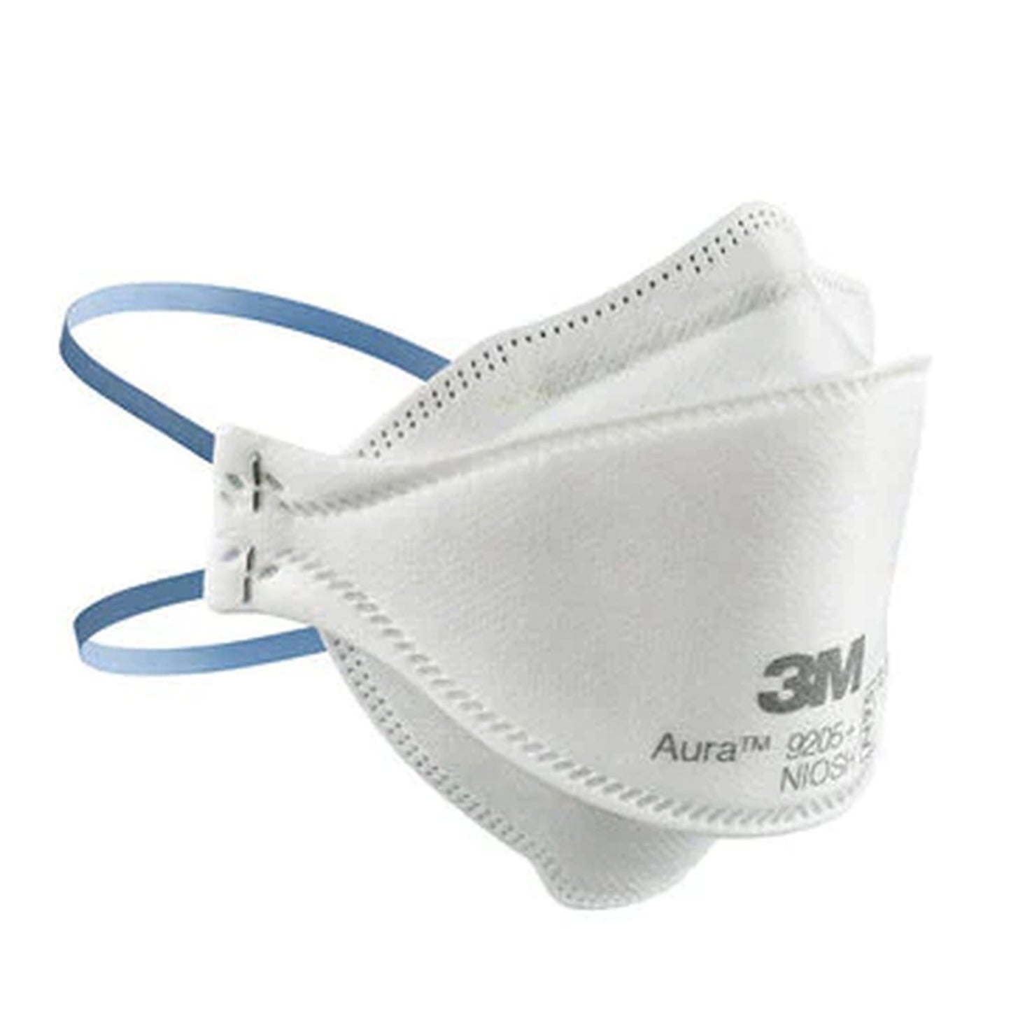 Particulate Respirator Mask 3M™ Aura™ Industrial N95 Not Rated Elastic Strap One Size Fits Most