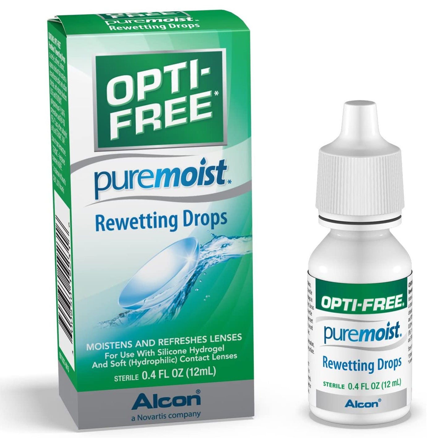 Contact Lens Solution Opti-Free® Pure Moist® 0.4 oz. Solution