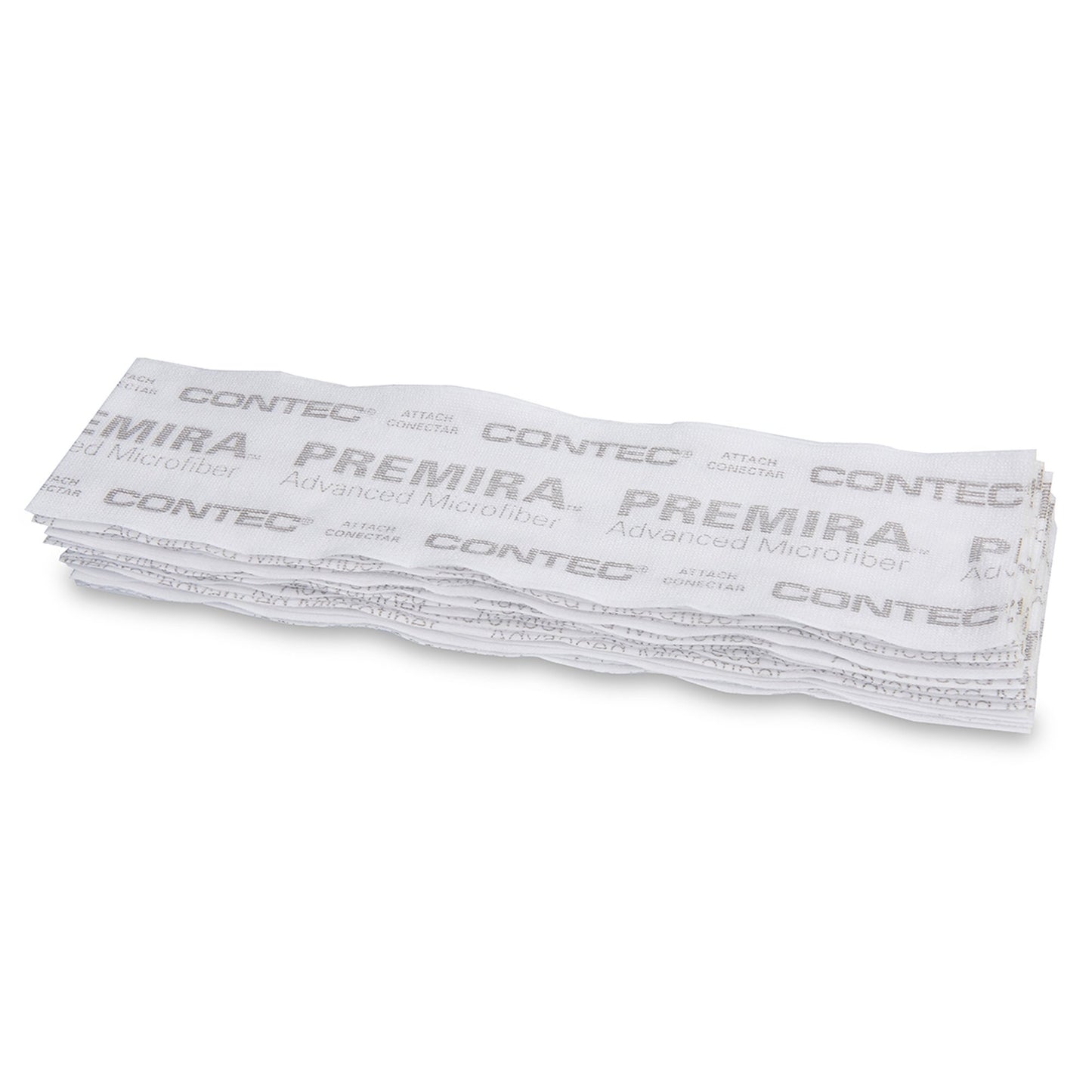 Wet Mop Pad Contec® Premira® II White Microfiber Disposable