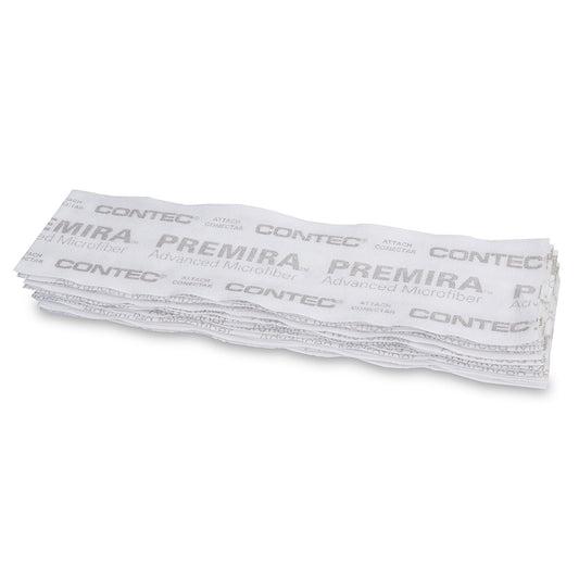 Wet Mop Pad Contec® Premira® II White Microfiber Disposable